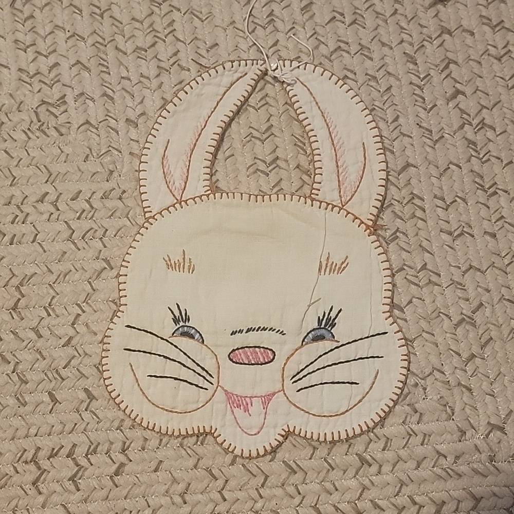 Vintage Bunny Baby Bib
